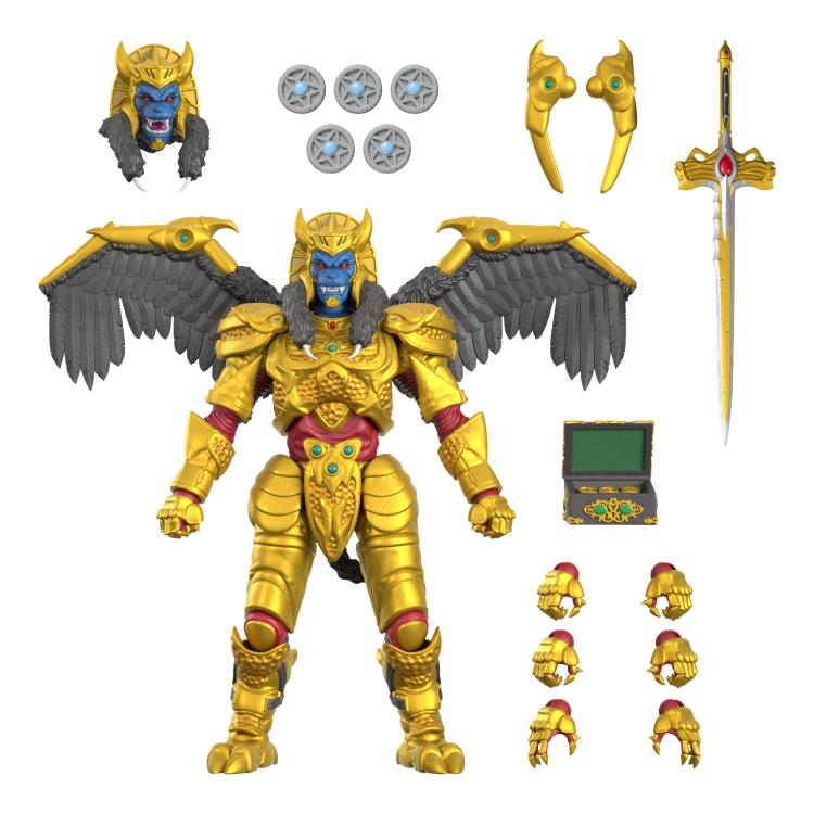 Super7 Mighty Morphin Power Rangers Ultimates Goldar Action Figure