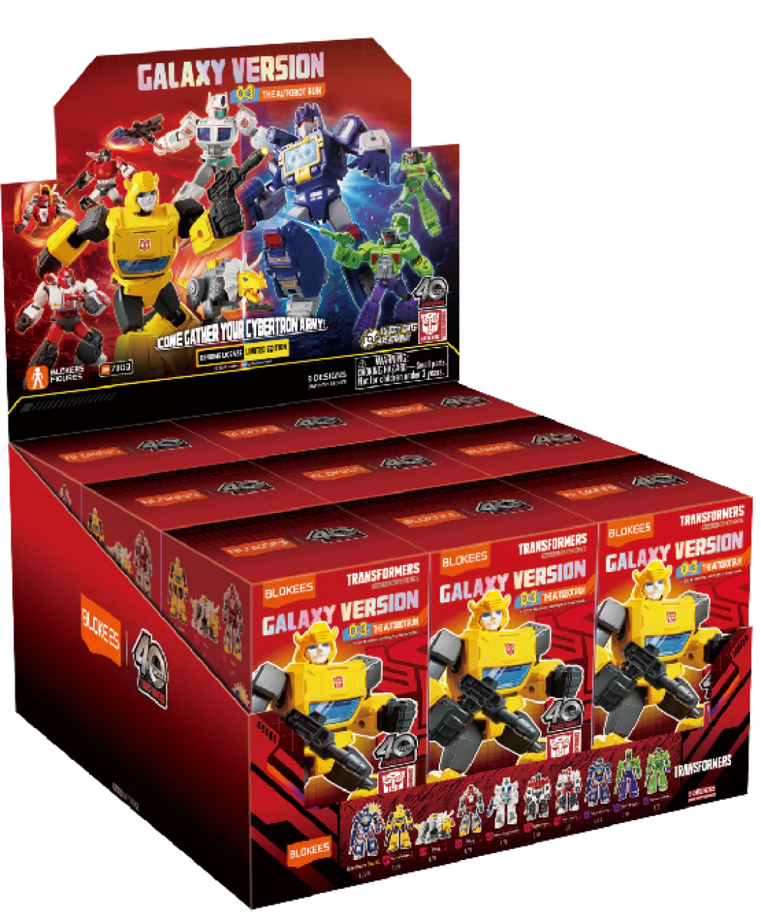 Blokees Transformers Model Kits Experience Galaxy Version #03 The Autobot Run Mystery Box Trading Figure Set of 9