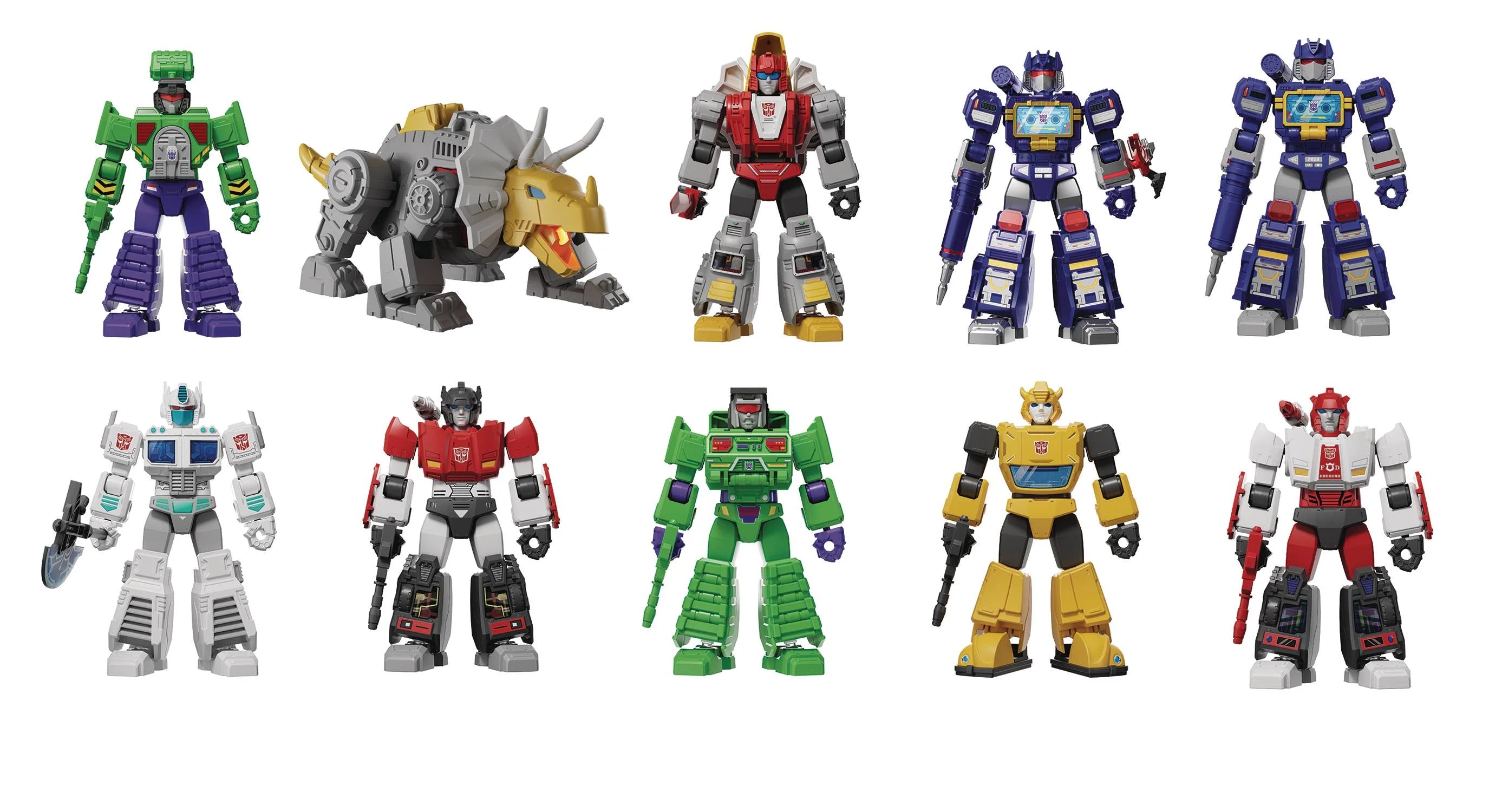 Blokees Transformers Model Kits Experience Galaxy Version #03 The Autobot Run Mystery Box Trading Figure Set of 9