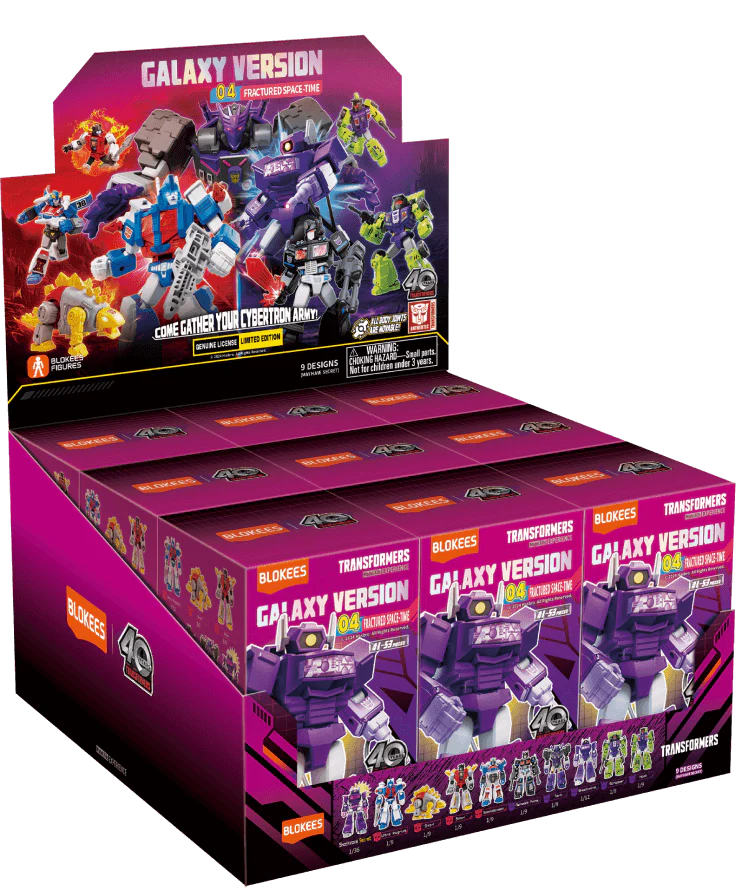 Blokees Transformers Model Kits Experience Galaxy Version #04 Fractured Space-Time Mystery Box Trading Figure Set of 9