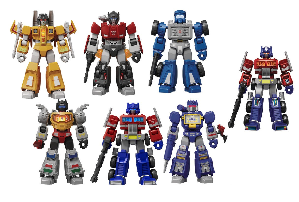 Blokees Transformers Model Kits Shining Version #02 Shining 1985 Mystery Box Trading Figure Set of 6