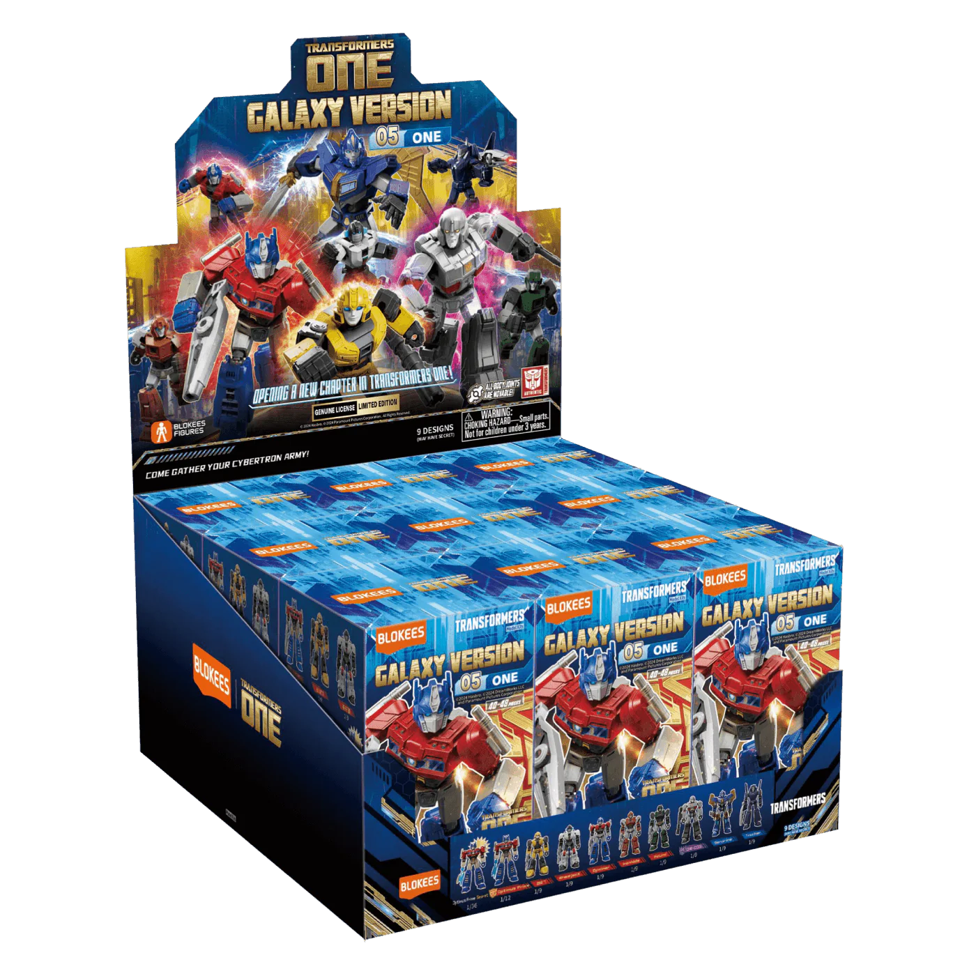 Blokees Transformers Model Kits Experience Galaxy Version #05 ONE Mystery Box Trading Figure Set of 9