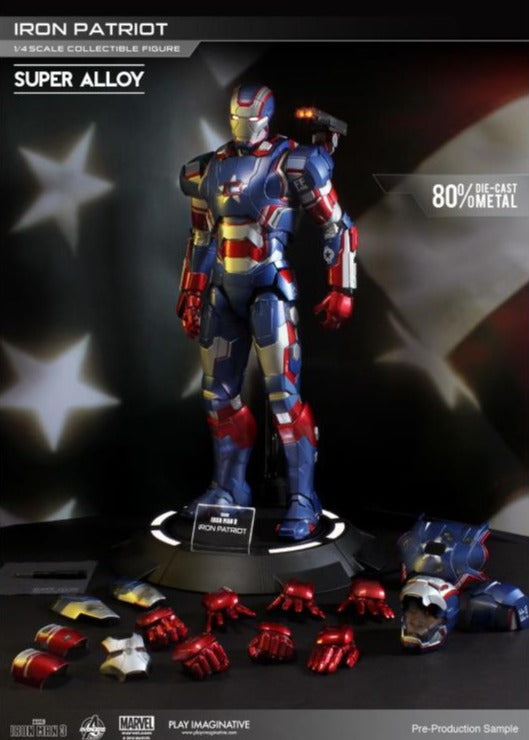 Play Imaginative 1/4 Iron Man 3 Iron Patriot Scale Figure