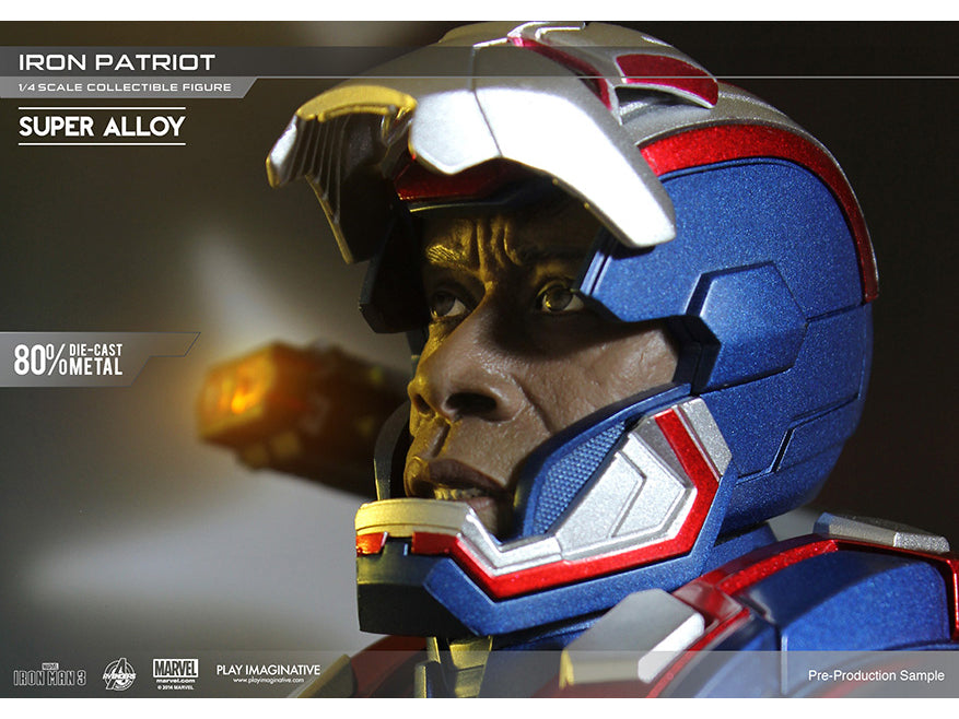 iron man 3 patriot helmet Play Imaginative 1/4 Iron Man 3 Iron Patriot Scale Figure