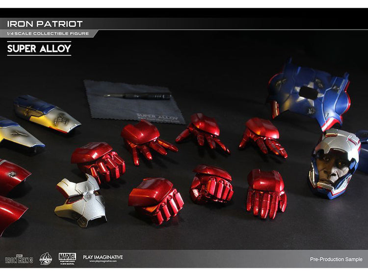 iron man 3 patriot helmet Play Imaginative 1/4 Iron Man 3 Iron Patriot Scale Figure