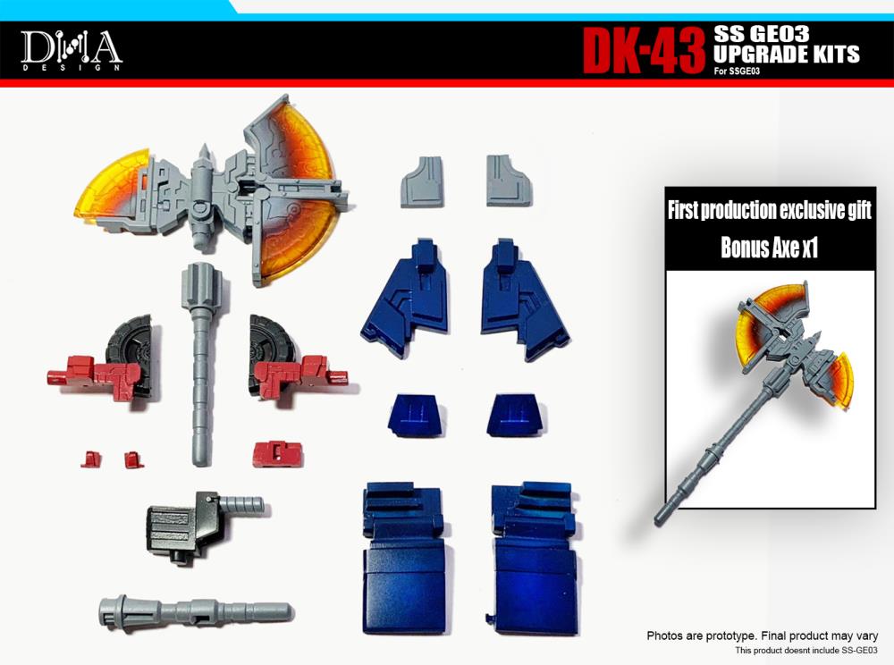 DNA Design DK-43 Upgrade Kit for SS GE03 Gamer Edition Optimus WFC