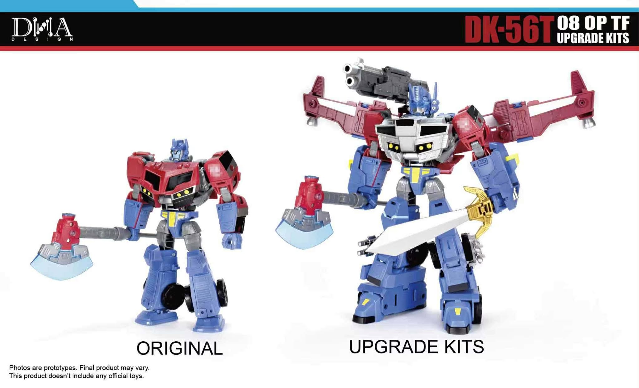 DNA Design DK-56T Upgrade Kit for 08 OP (Legacy United Animated Optimus) Exclusive