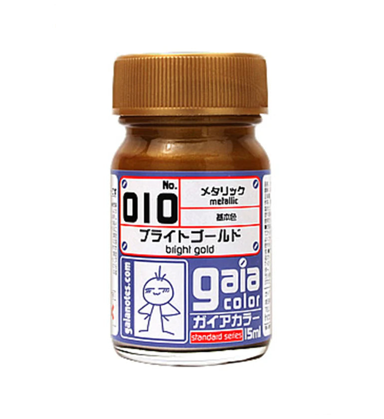 Gaianotes Gaia 010 Metallic Bright Gold 15ML Paint Bottle
