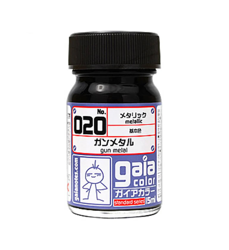 Gaianotes Gaia 020 Metallic Gunmetal 15ML Paint Bottle