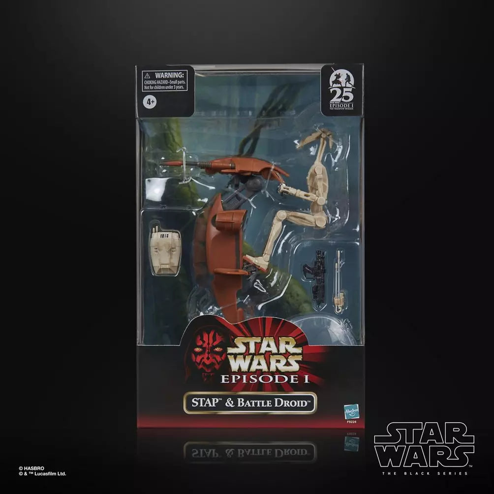 Hasbro Star Wars Black Series Episode 1 Strap & Battle Droid Exclusive 6 Inch Action Figure