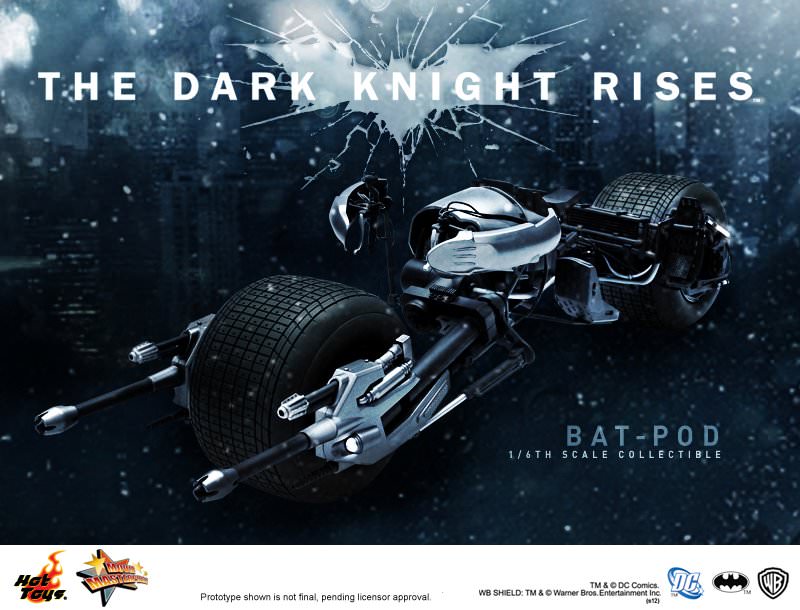 Hot Toys 1/6 The Dark Knight Rises Bat-Pod Sixth Scale Figure MMS177