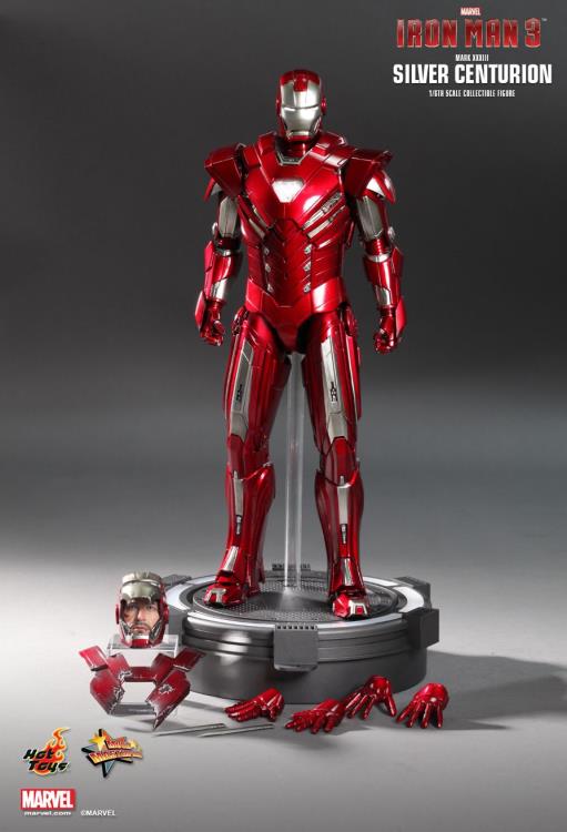 Hot Toys 1/6 Iron Man 3 Silver Centurion Mark 33 Sixth Scale Figure MMS213