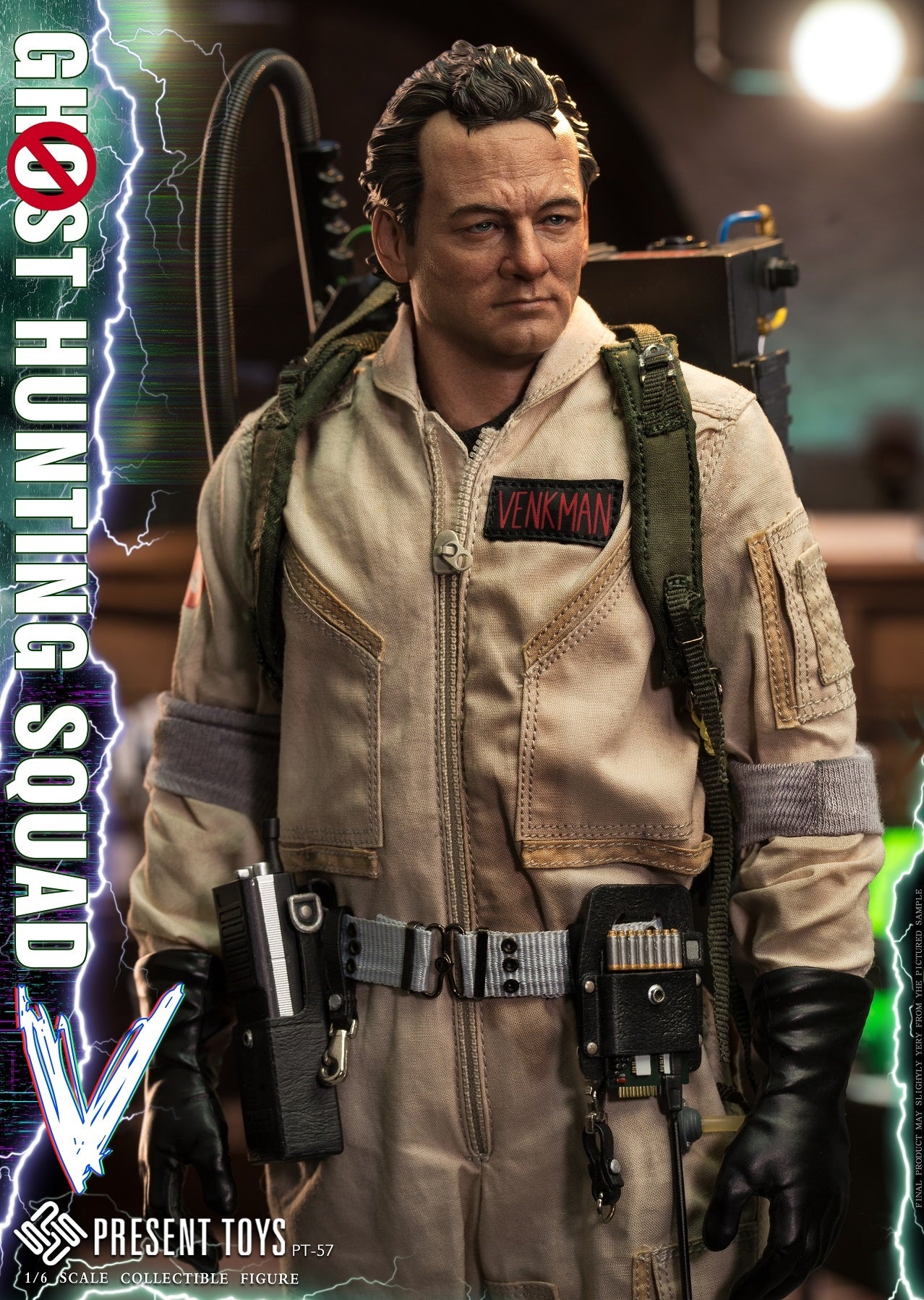 Present Toys 1/6 Ghost Hunting Squad Venkman Sixth Scale Action Figure PT-SP57