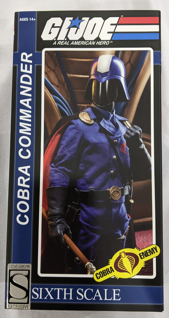 Sideshow Collectible 1/6 G.I. Joe Cobra Commander Sixth Scale Figure *Open Box*