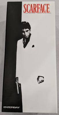 Enterbay Real Masterpiece 1/6 Scarface Tony Montana (The War Ver.) Sixth Scale Action Figure *Open Box*