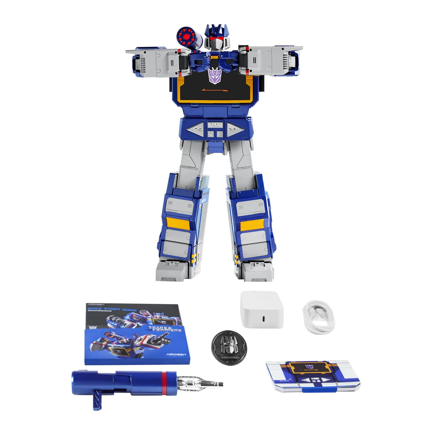 Robosen Transformers G1 Soundwave Flagship Series Auto-Converting Robot Figure