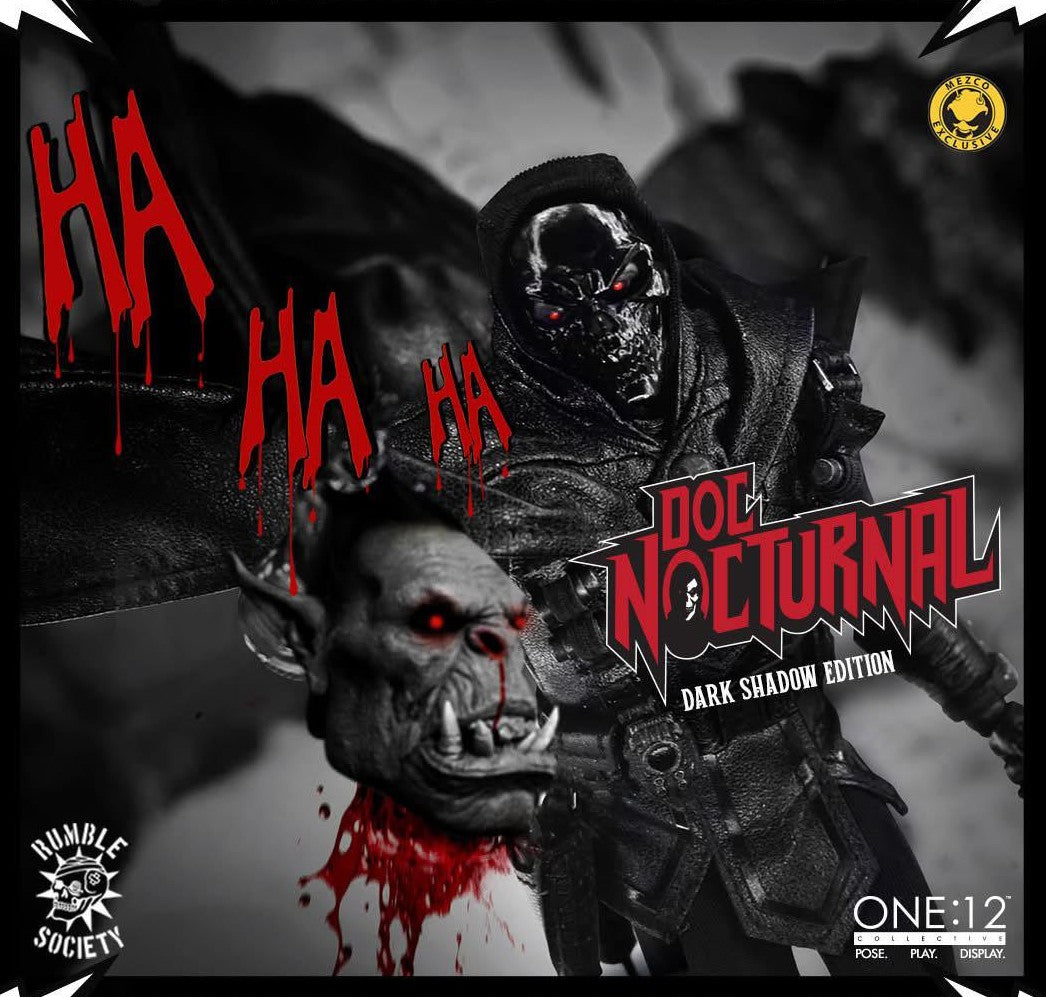 SDCC 2025 Mezco Toyz ONE:12 Collective: Doc Nocturnal Dark Shadow Edition Action Figure
