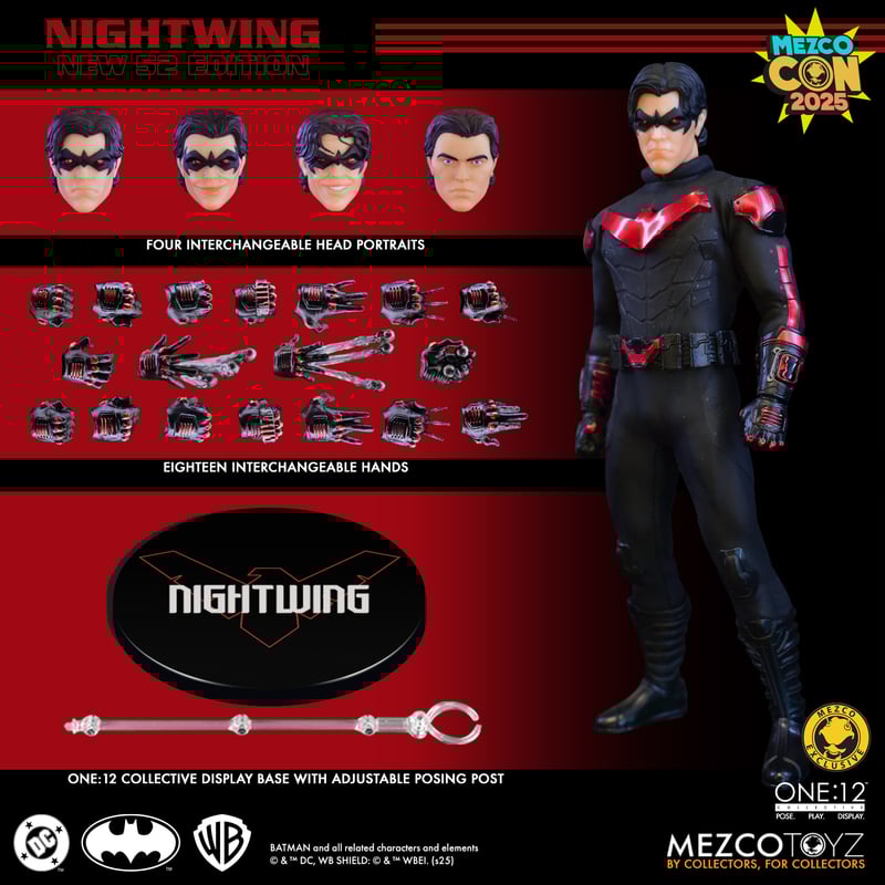 SDCC 2025 Mezco Toyz ONE:12 Collective: Nightwing New 52 Edition Action Figure