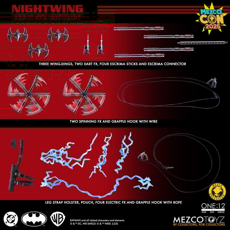 SDCC 2025 Mezco Toyz ONE:12 Collective: Nightwing New 52 Edition Action Figure