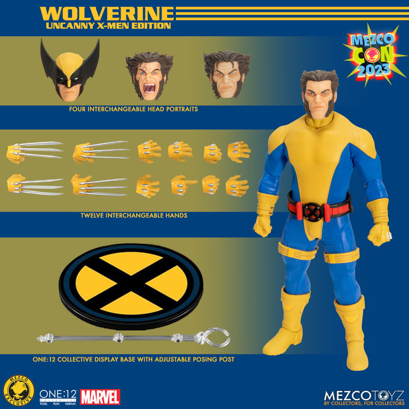 Mezco Toyz ONE:12 Collective: Wolverine (Uncanny X-Men Edition) SDCC 2023 Exclusive Action Figure