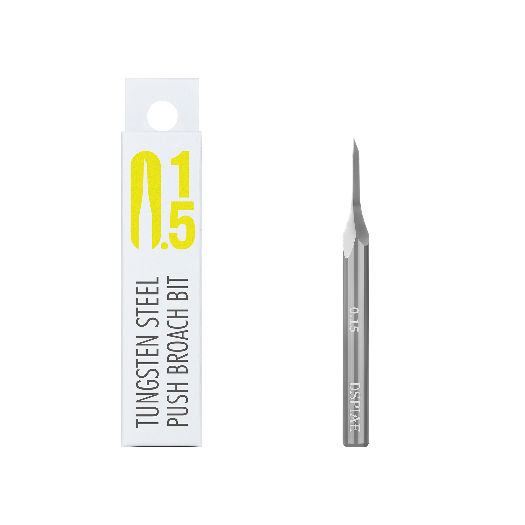 DSPIAE ZPB-015 0.15mm Tungsten Steel Push Broach Bit Straight Edge Chisel