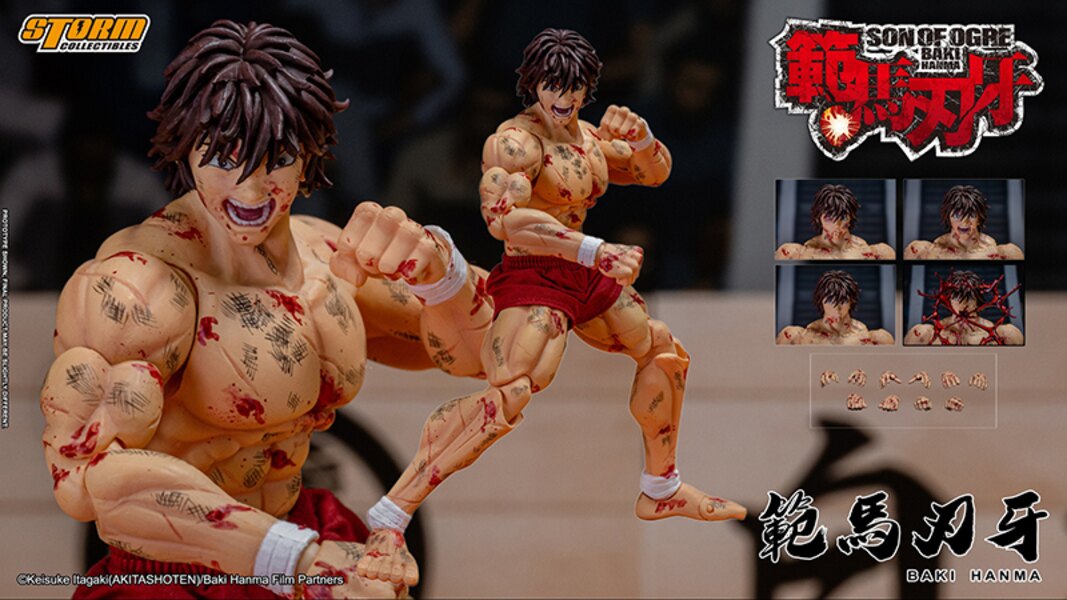 Storm Collectibles 1/12 Baki Hanma: Son of Ogre Battle Damage Anime Pro Exclusive Action Figure