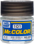 Mr. Hobby Mr. Color C101 Gloss Smoke Gray 10ml Bottle