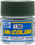 Mr. Hobby Mr. Color C136 Flat Russian Green (2) 10ml Bottle