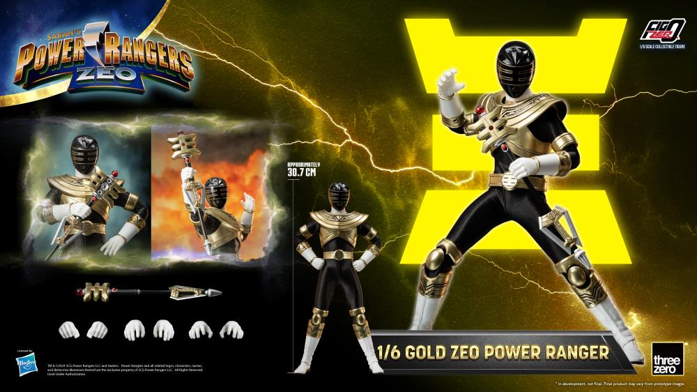 Gray Zeo Ranger ThreeZero FigZero 1/6 Power Rangers Zeo Gold Zeo Ranger Scale Action F