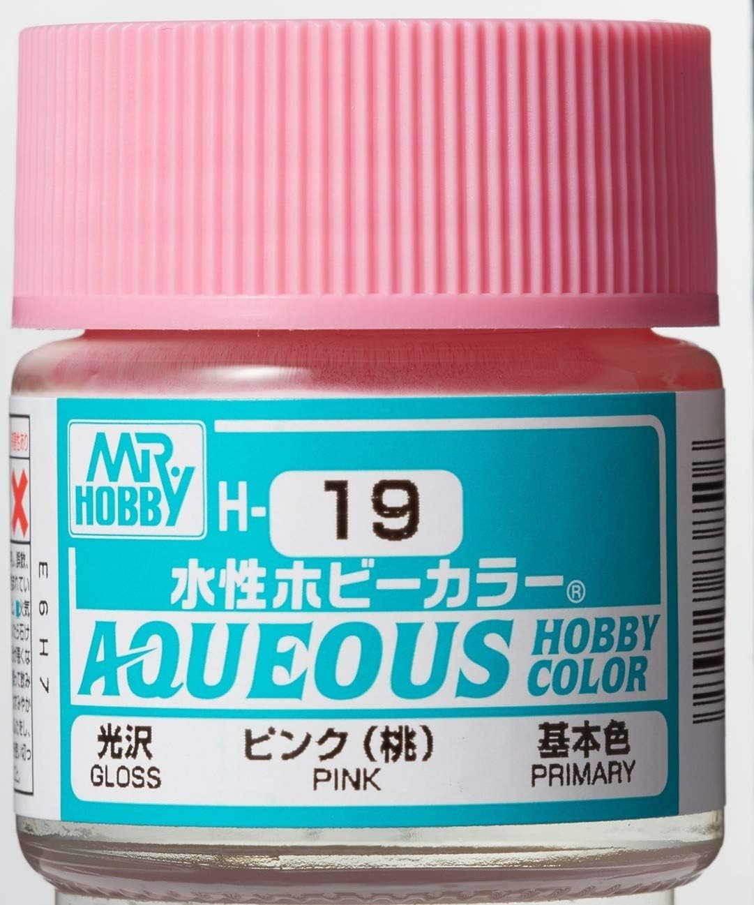 Mr. Hobby Aqueous Hobby Color H19 Gloss Pink 10ml Bottle