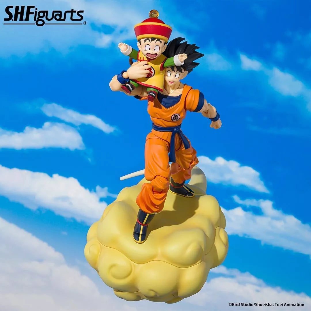 SDCC 2024 S.H. Figuarts Dragon Ball Z Son Goku & Son Gohan Kid & Kintoun Action Figure Exclusive