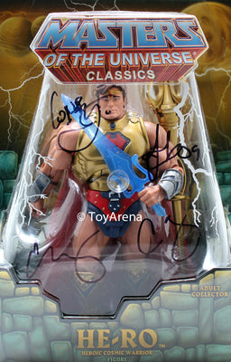 He-Ro Masters of the Universe Classics Action Figure SIGNED by Four Horsemen Studios