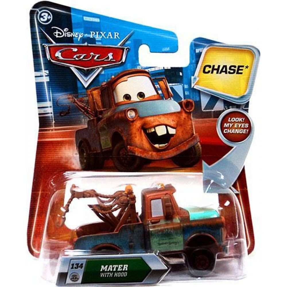 Disney Pixar CARS Movie 1:55 Die Cast Mater with Hood (Chase) w/ Lenticular Eyes! 1