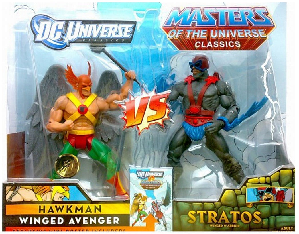 DC Universe Vs. Masters of the Universe Hawkman Vs. Stratos 2-Pack Action Figure