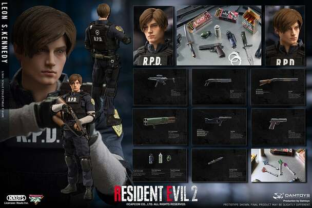 Damtoys 1/6 Resident Evil 2 RE2 Leon S. Kennedy DMS030 Sixth Scale Figure