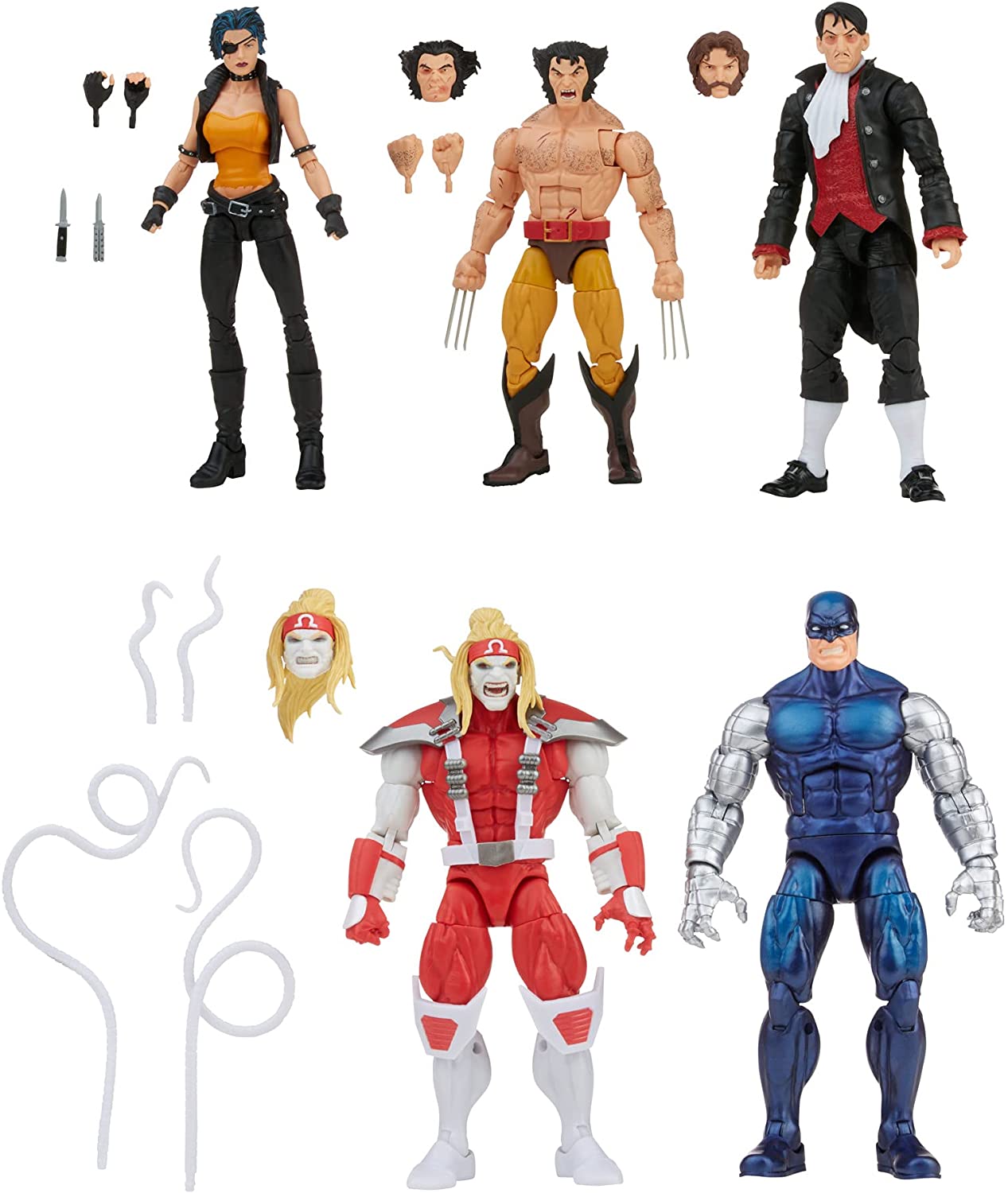 Marvel Legends Wolverine 5 Pack with Omega Red, Cyber, Callisto, Jason Wyngarde Action Figures