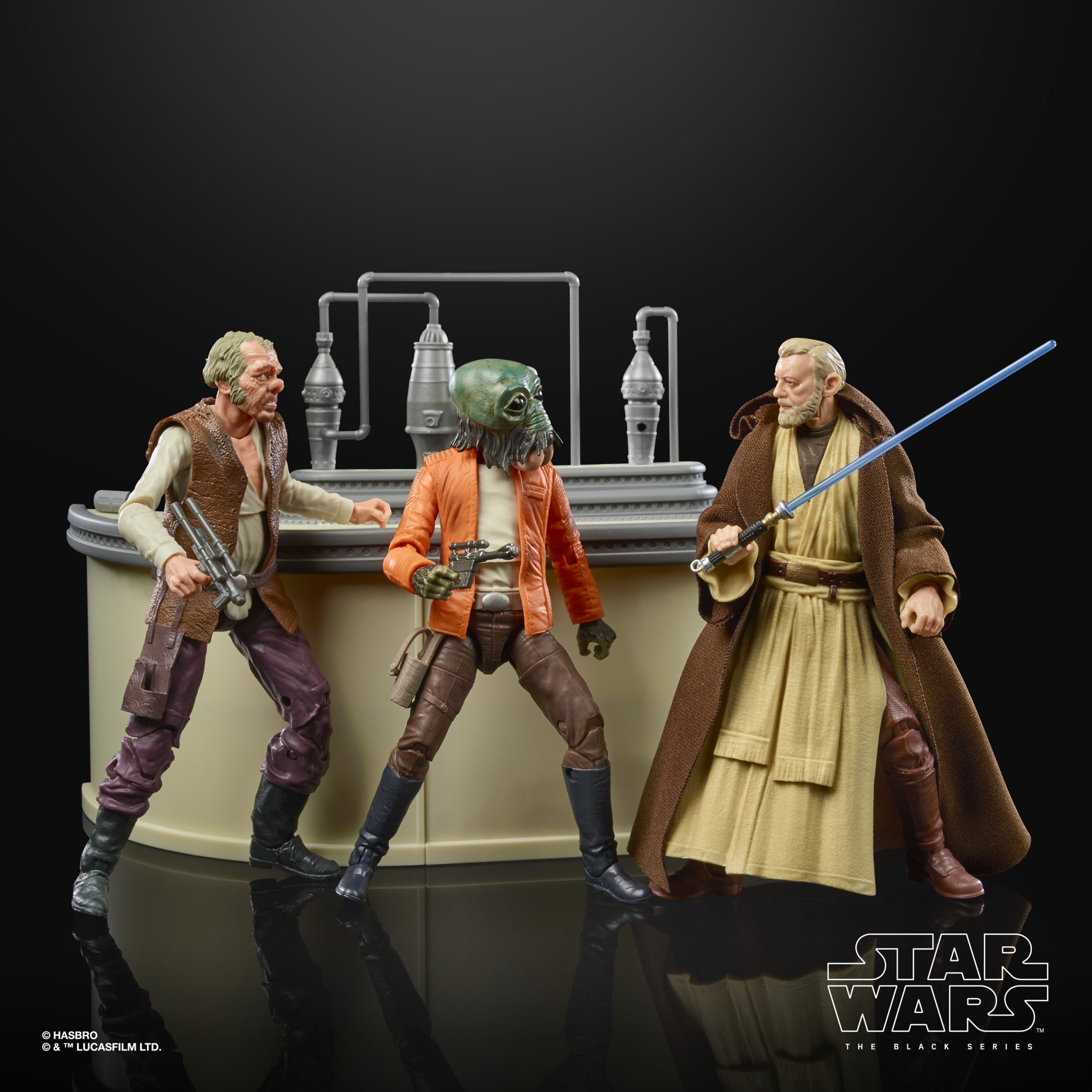 Hasbro Star Wars Black Series The Power of the Force Cantina Showdown Playset SDCC 2022 6 Inch Action Figure
