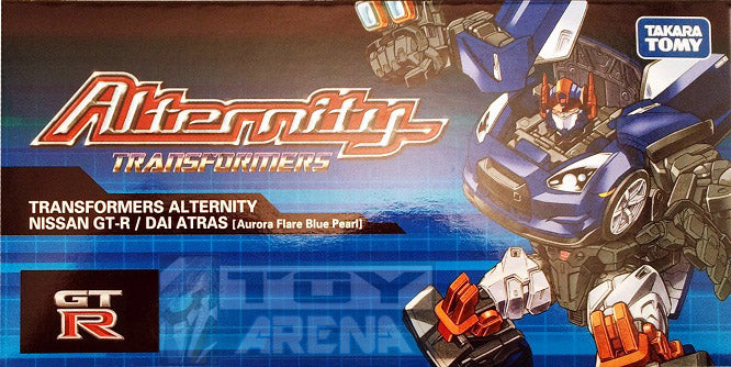 Transformers Alternity A-01 Dai Atras Atlas Nissan GT-R [Aurora Flare Blue Pearl] Asia Exclusive