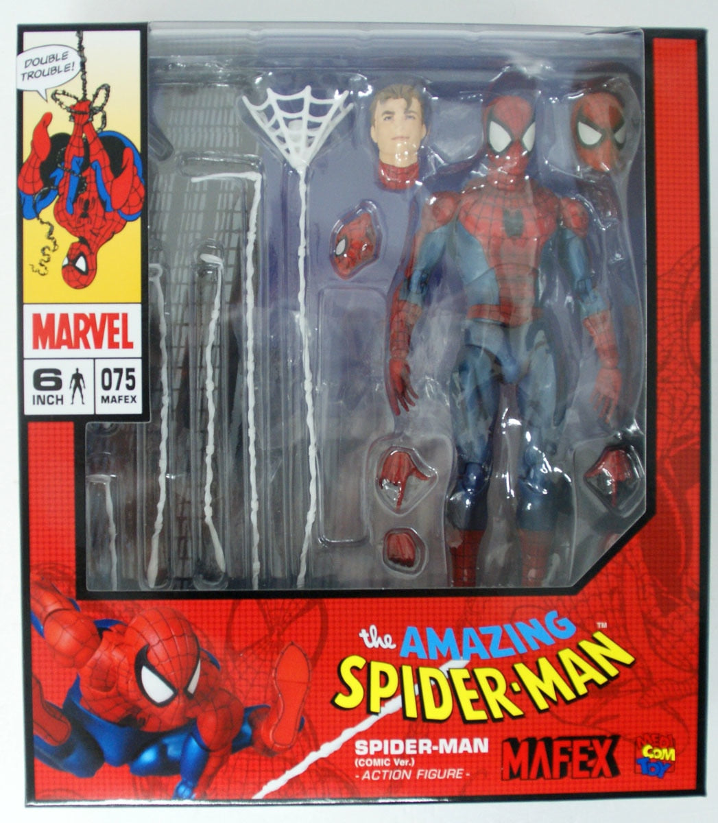 Mafex No. 075 Spider-Man Spiderman Comic Ver. Action Figure Medicom