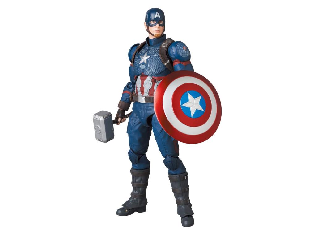 Mafex No. 130 Avengers Endgame Captain America Action Figure Medicom