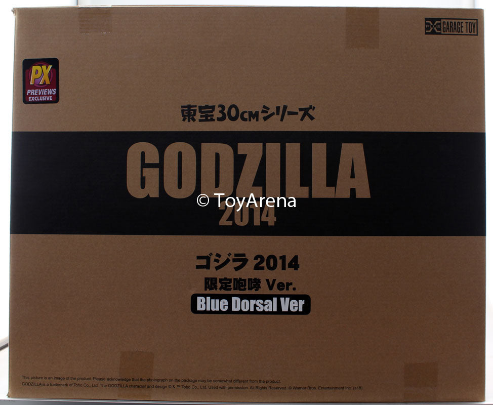 X-Plus Toho Series 2014 Godzilla Blue Dorsal Version 12 Inch Vinyl Figure PX Exclusive