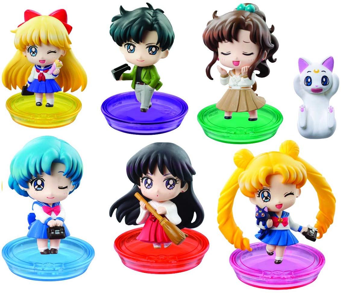 Petit Chara! Land Figures Sailor Moon Sailor Star Trading Figures Box Set of 6 1