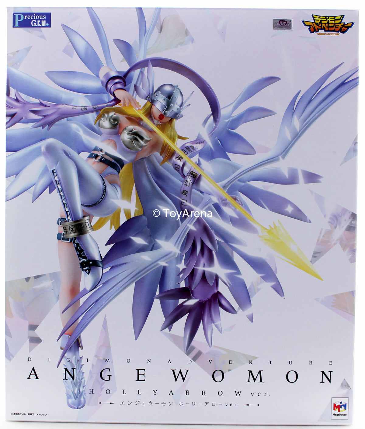 Megahouse Digimon Adventure G.E.M. Angewomon Holly Arrow Ver w LED Base Scale Statue Figures