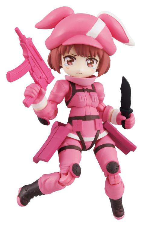 Desktop Army Sword Art Gun Gale Online Trading Figures Box Set of 3 8