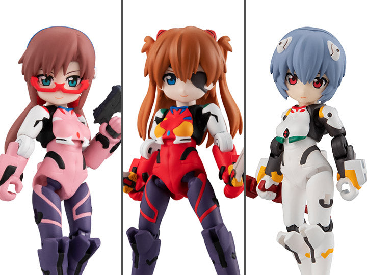 Desktop Army Rebuild of Evangelion Trading Figures Box Set of 3