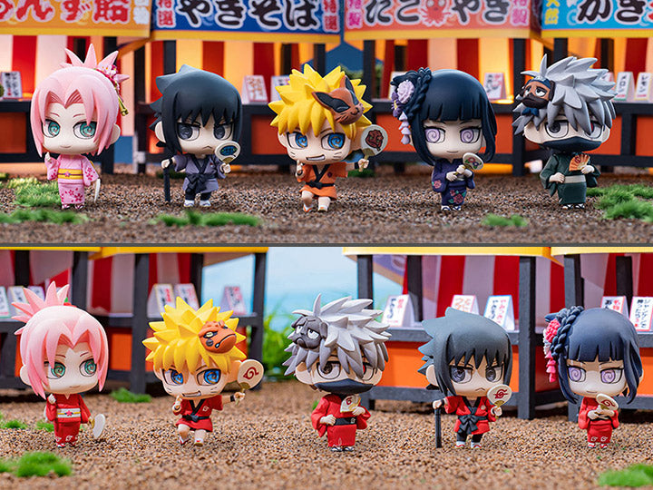 Petit Chara! Land Figures Naruto: Shippuden 10th Anniversary Ver. Trading Figures Box Set of 10