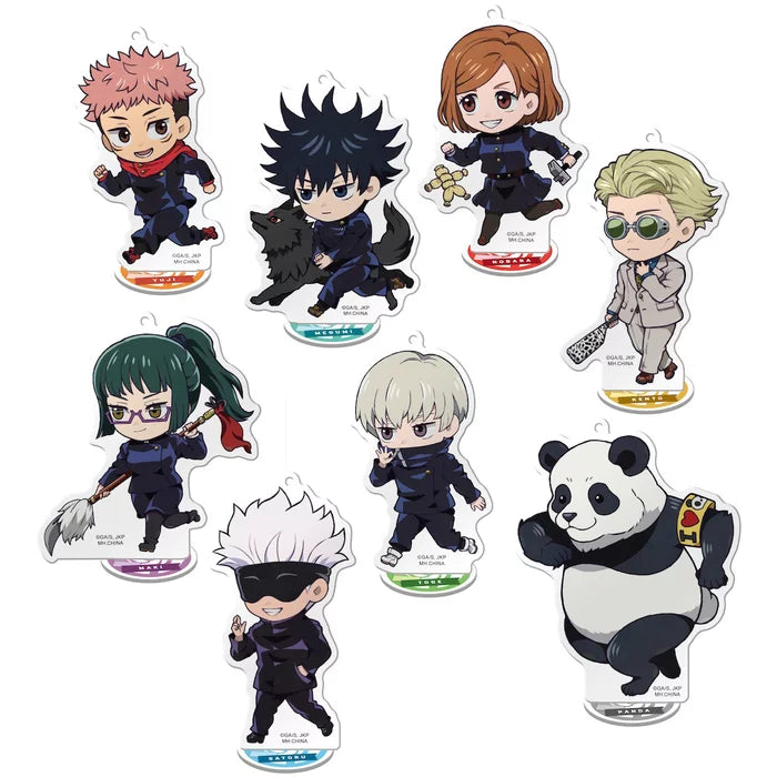 Megahouse Tokotoko Acrylic Stand Jujutsu Kaisen Vol. 1 Trading Figures Keychains Box Set of 8