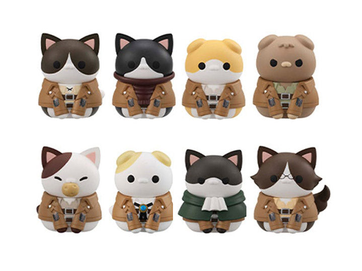 Megahouse Mega Cat Project Attack on Titan Gathering Scout Regiment Trading Figures Box Set of 8