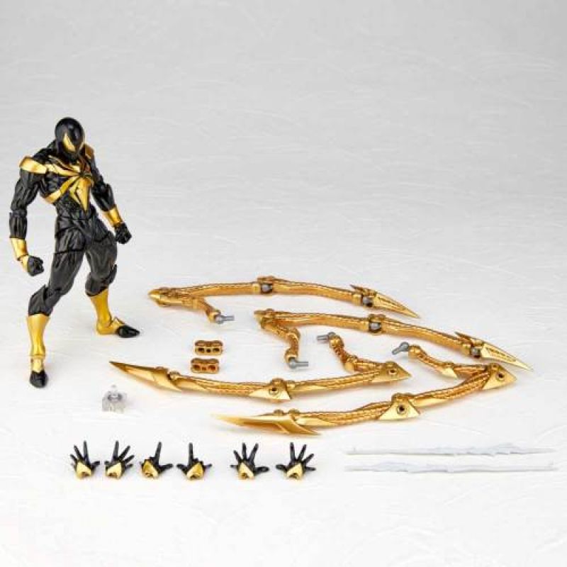 Amazing Yamaguchi Revoltech Figure Complex Spiderman Iron Spider Black Version Limited Edition No. 023EX