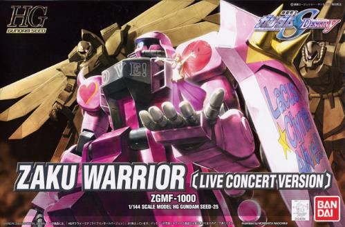 Gundam 1/144 HG Seed #25 Zaku Warrior Live Concert Version ZGMF-1000 Destiny Model Kit